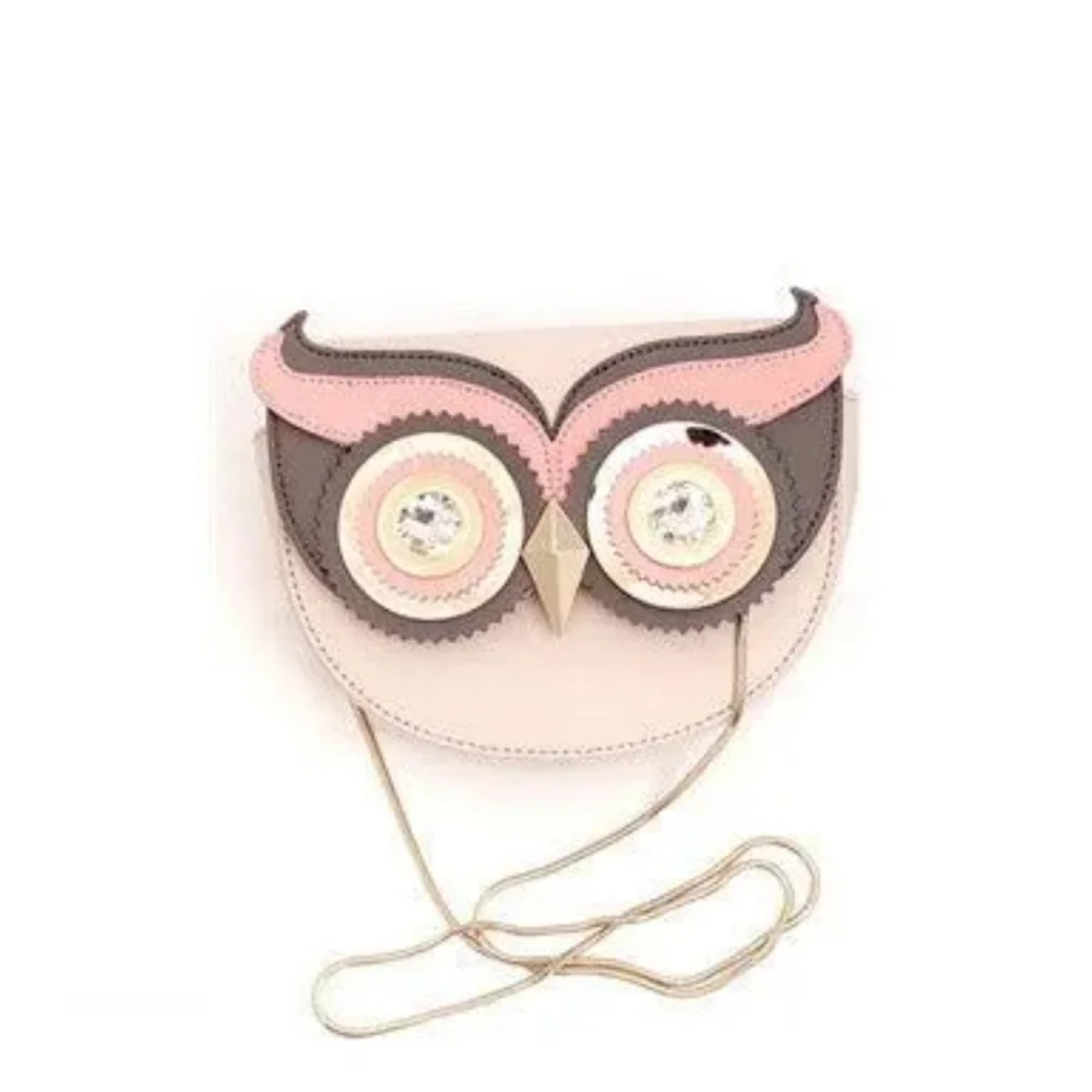 🤍▪️Kate Spade▪️Blaze A Trail Crystal Eye Owl Mini Crossbody or clutch ✨️🦉